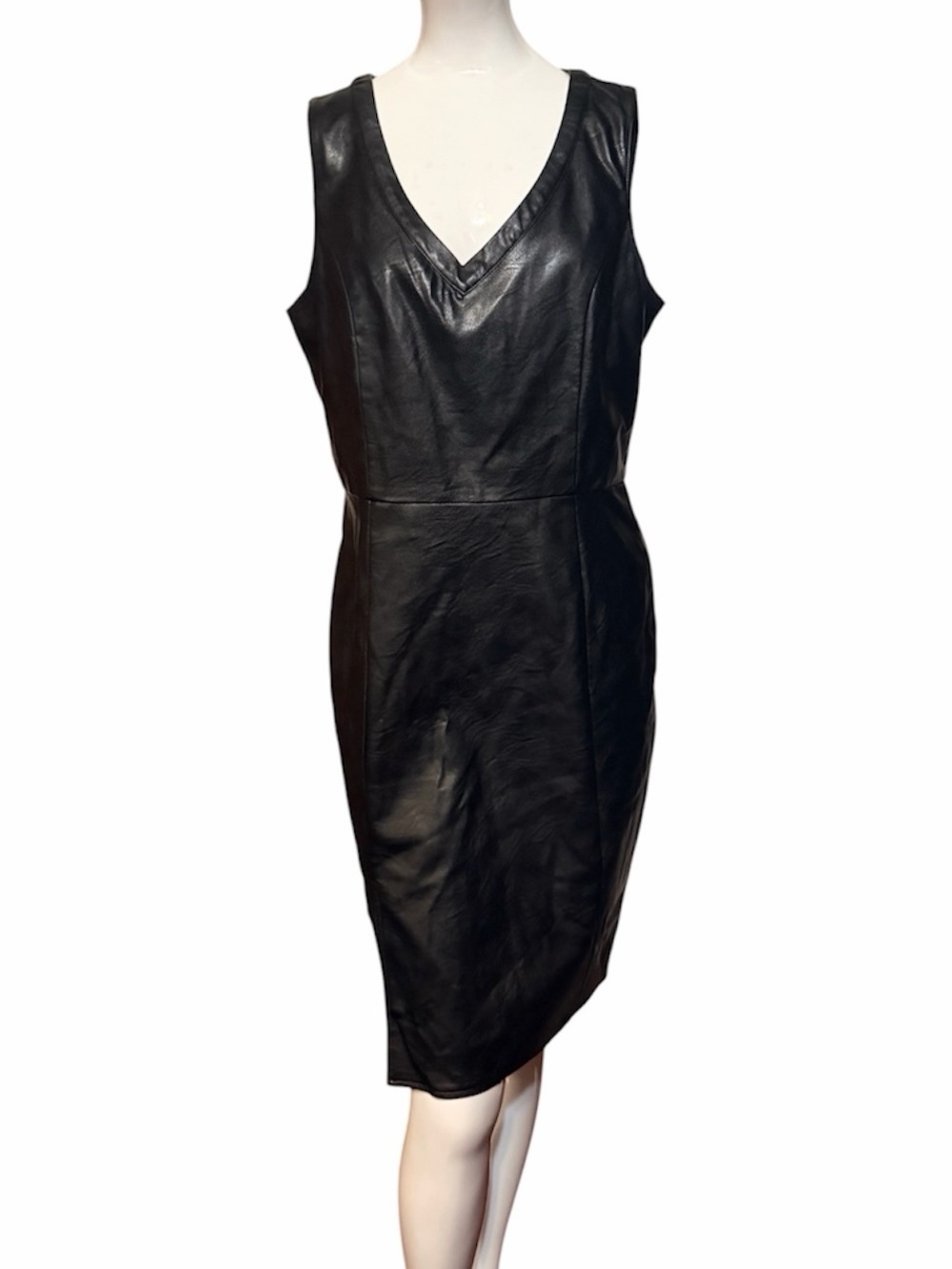 JustFab Faux Leather Dress